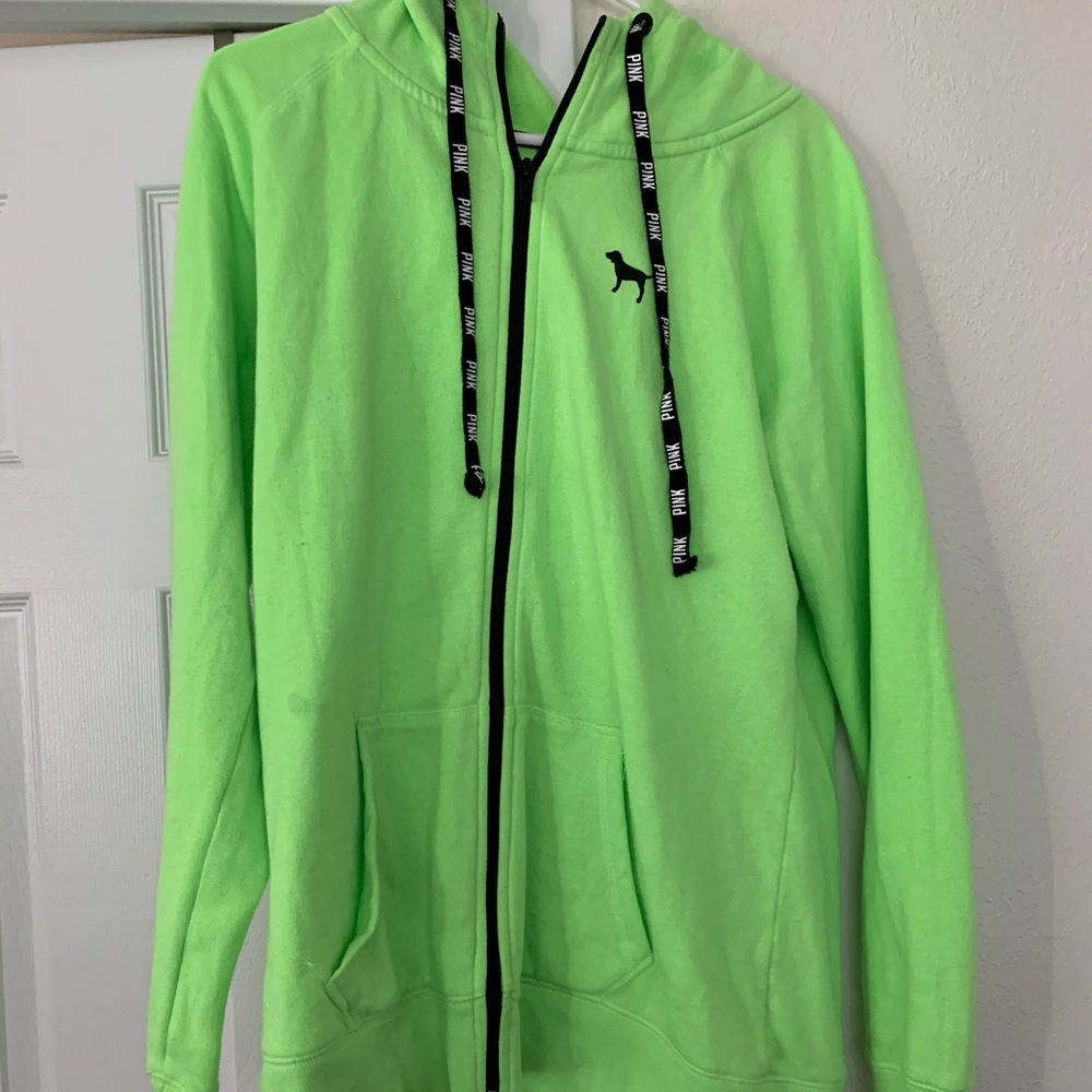 Green PINK sweatshirt size medium
